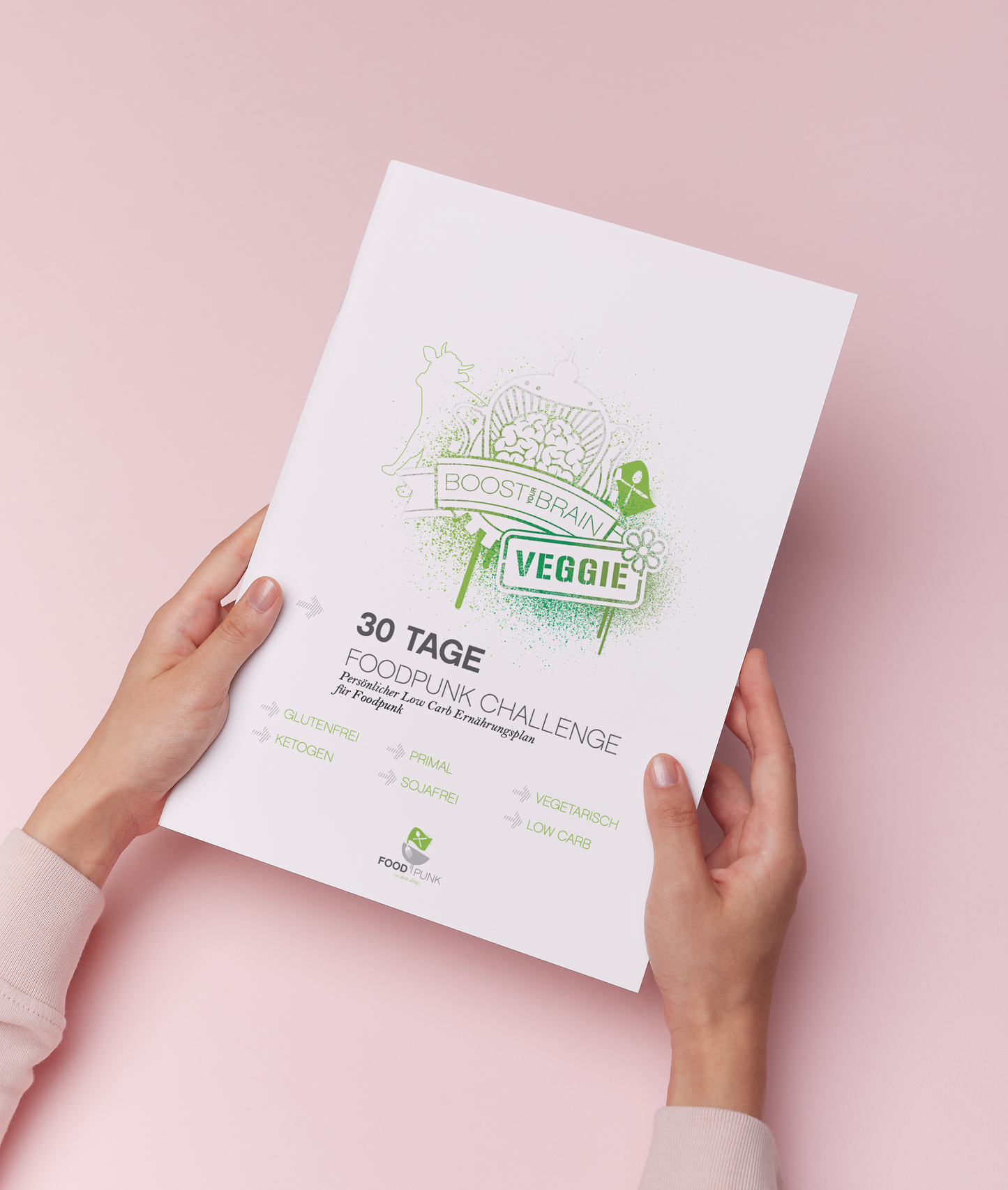 Boost Your Brain Veggie 1600 kcal, 30 Tage vegetarischer Keto Ernährungsplan